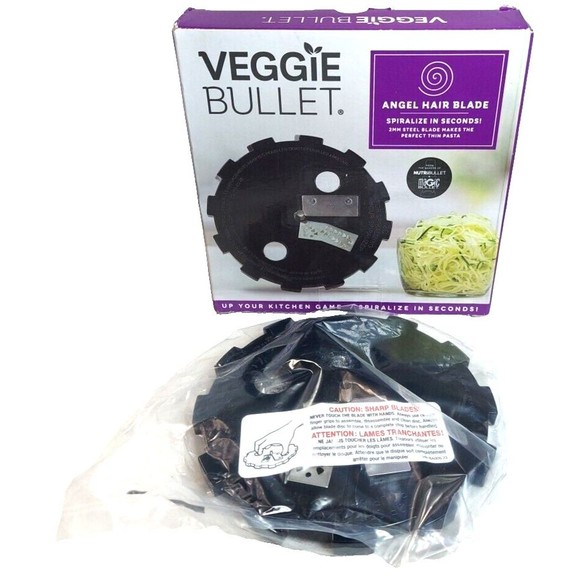 Veggie Bullet Blade Angel Hair Blade Pasta Cutter Shaver, Blade Only, NIB - Picture 3 of 9